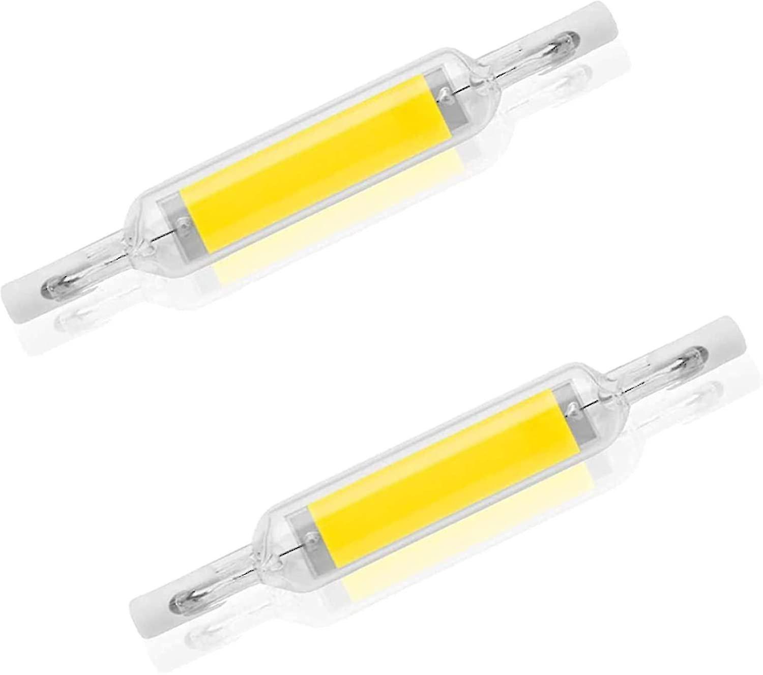 R7s 10w 78mm Led-lampen, Dimmbar, 6000–6500k, Entspricht 100w Halon J78, Doppel-r7s-sockel, 360°-abstrahlwinkel, Farbe: Ton