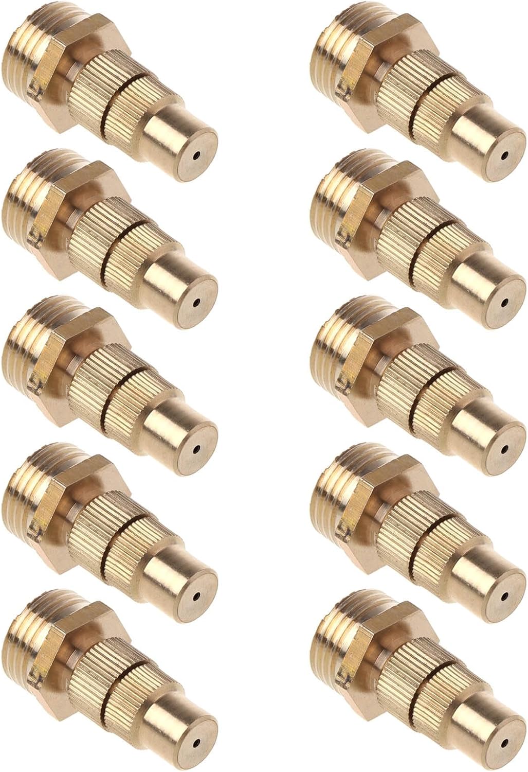 Set Mit 10 Verstellbaren Messing-sprühdüsen, Geeignet Für Die Bewässerung Von Rasenflächen Und Gärten, Kühlung, Bewässerung, Einfahrtspflege Und Reinigung Von Bewässerungsanlagen.