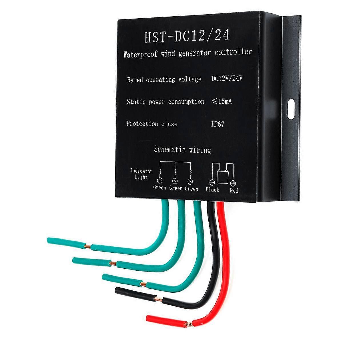 12v/24v 9000w Windturbinengenerator-controller Mit Wasserdichter Batterie