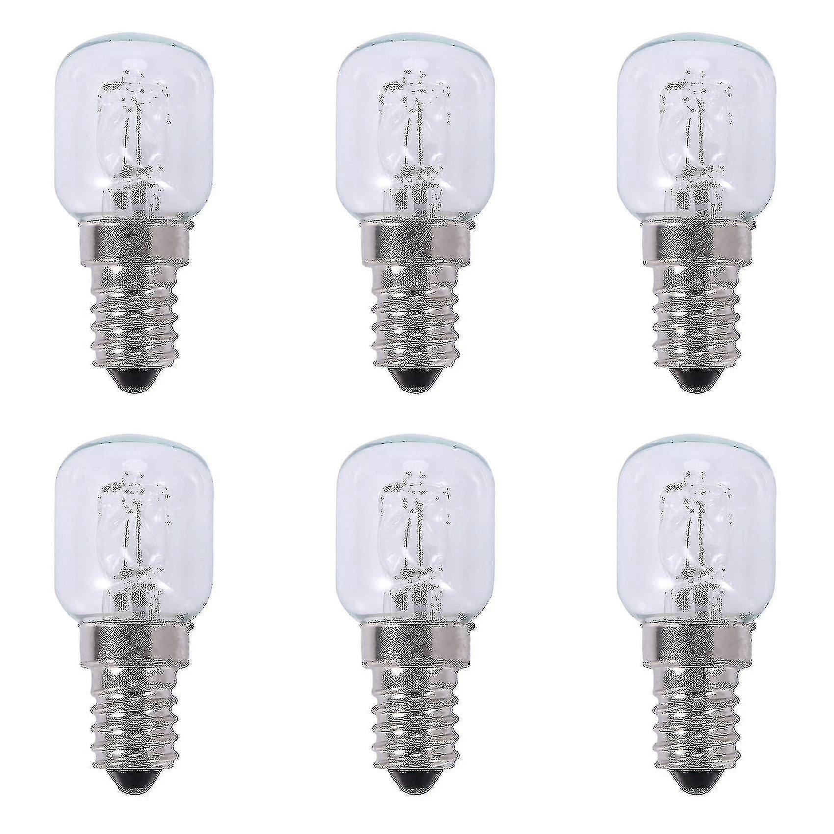 6er-pack E14-hochtemperatur-halogenlampen (500 °c, 25 W), Geeignet Für Dampfgaröfen Und Hitzebeständig – Yujia