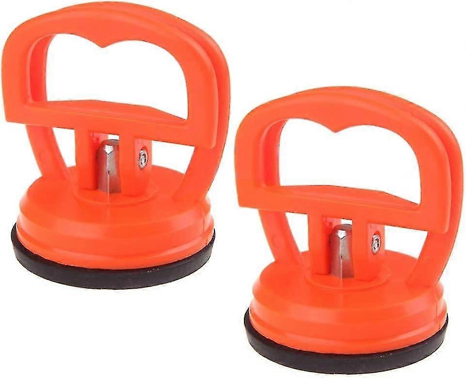 Saugnäpfe Zur Reparatur Von Dellen An Autokarosserien, Ein Paar Kleine Saugnäpfe, 2 Orange Sterne