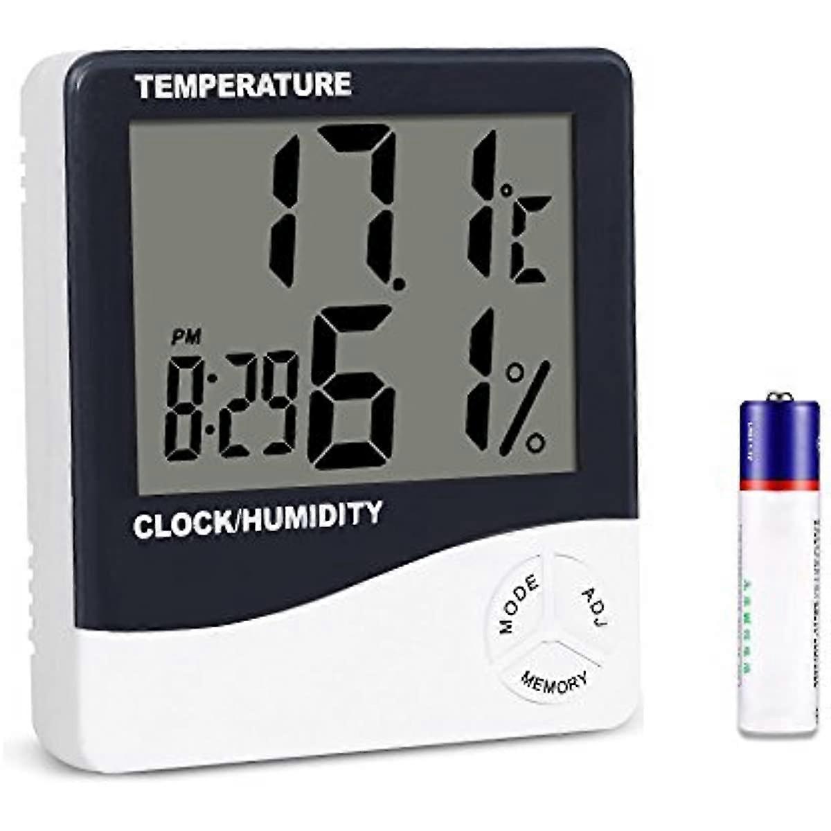 Mengshen Digitales Hygrometer-thermometer, Anzeige Für Innentemperatur Und Luftfeuchtigkeit, Geeignet Für Zuhause, Büro, Gewächshaus, Keller, Auto, Babyzimmer Th02