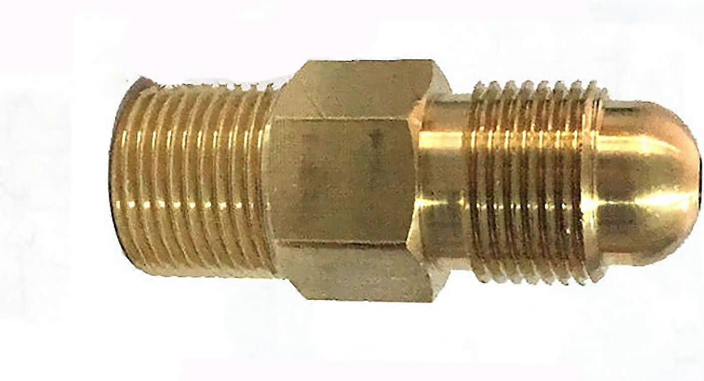 Gasflaschenadapter, Argonadapter Mit Geradem Gewinde, Kompatibel Mit Regler (gold) (2 Stück)