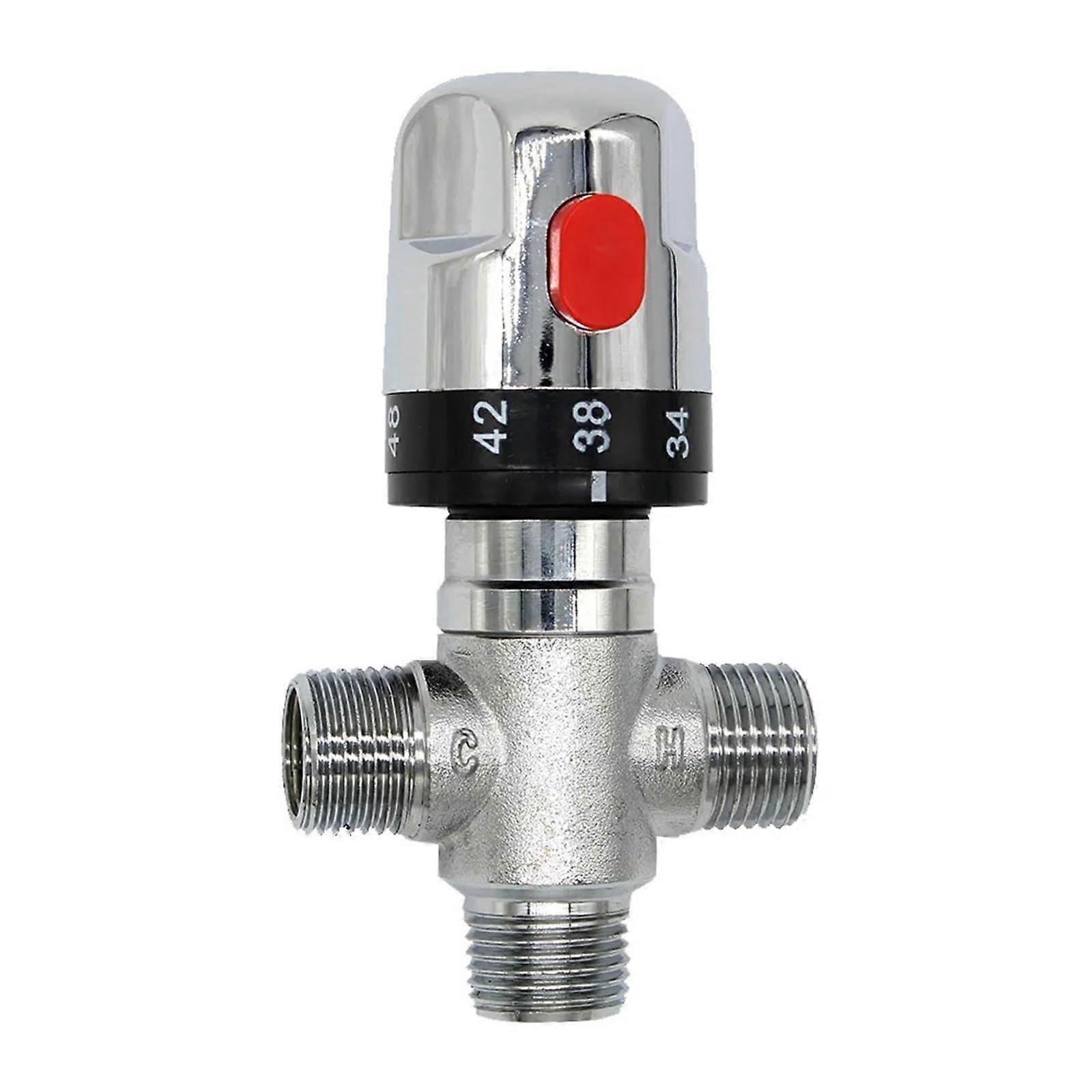 Thermostat-mischbatterie Aus Messing, Kompatibel Mit Solarwarmwasserbereitern, Dusche, Umsteller, Temperaturregler, Badarmatur, 1 Stück
