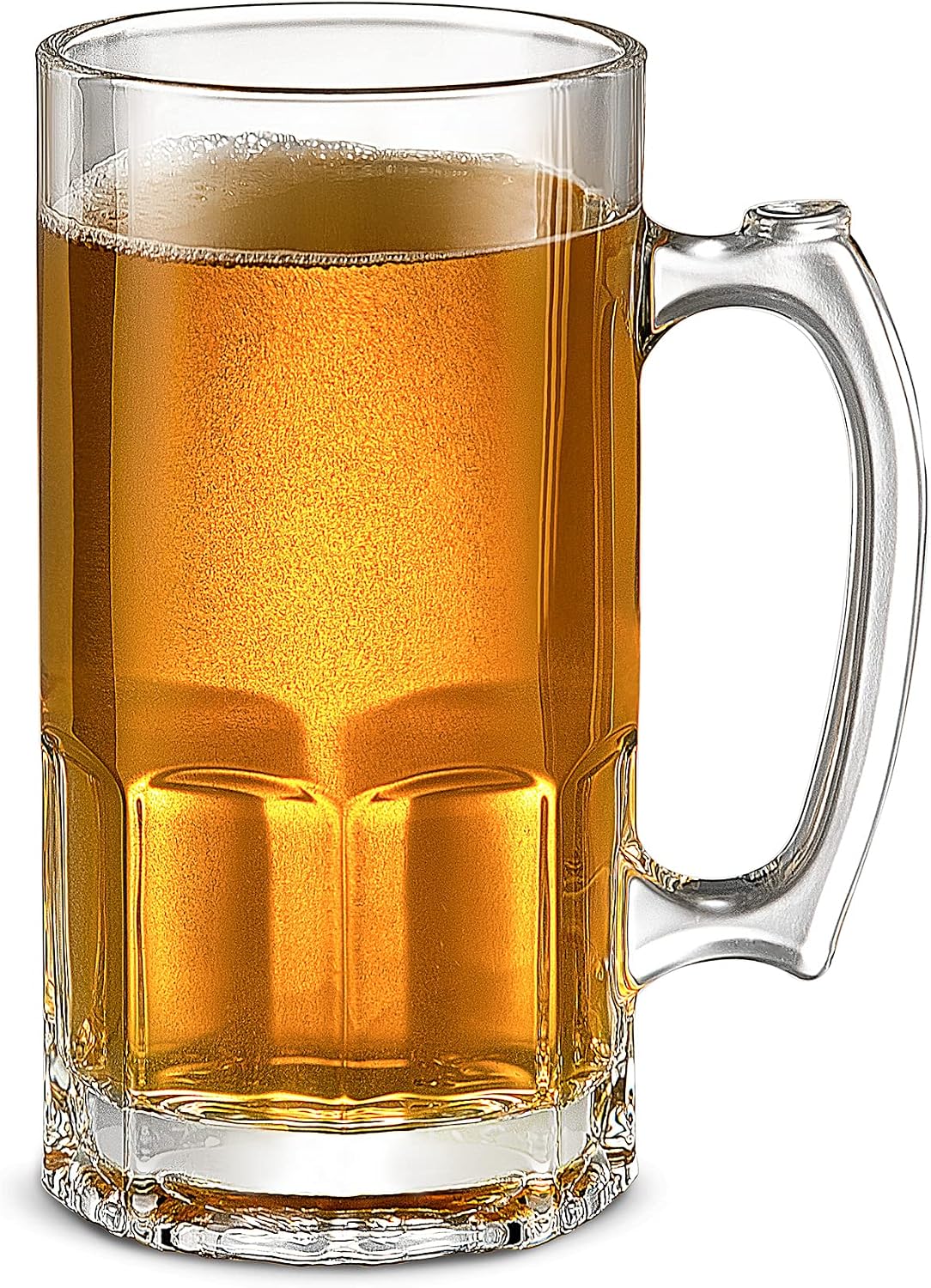 Extra Großer 1000-ml-bierkrug Mit Henkel, Sehr Breites Bierglas