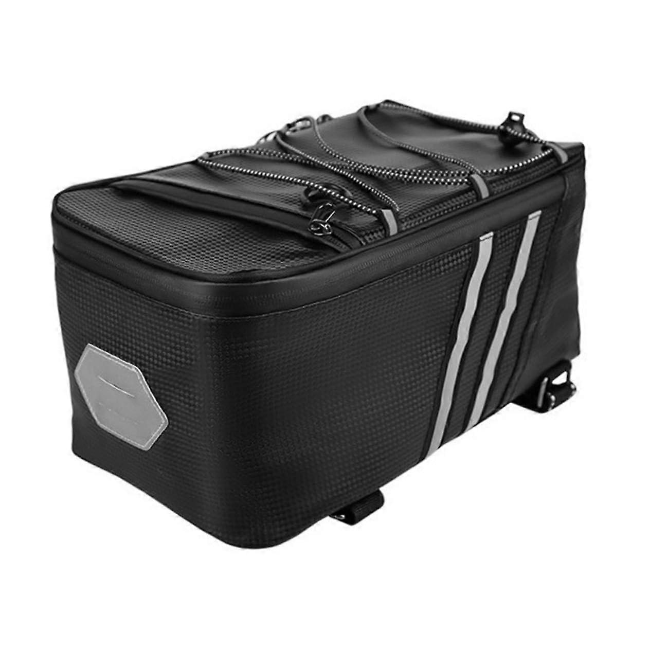 Satteltasche, Sattel, Pedale Und Zubehör Kompatibel Mit Gepäckträgern, Werkzeugtasche, Schwarzes Leder