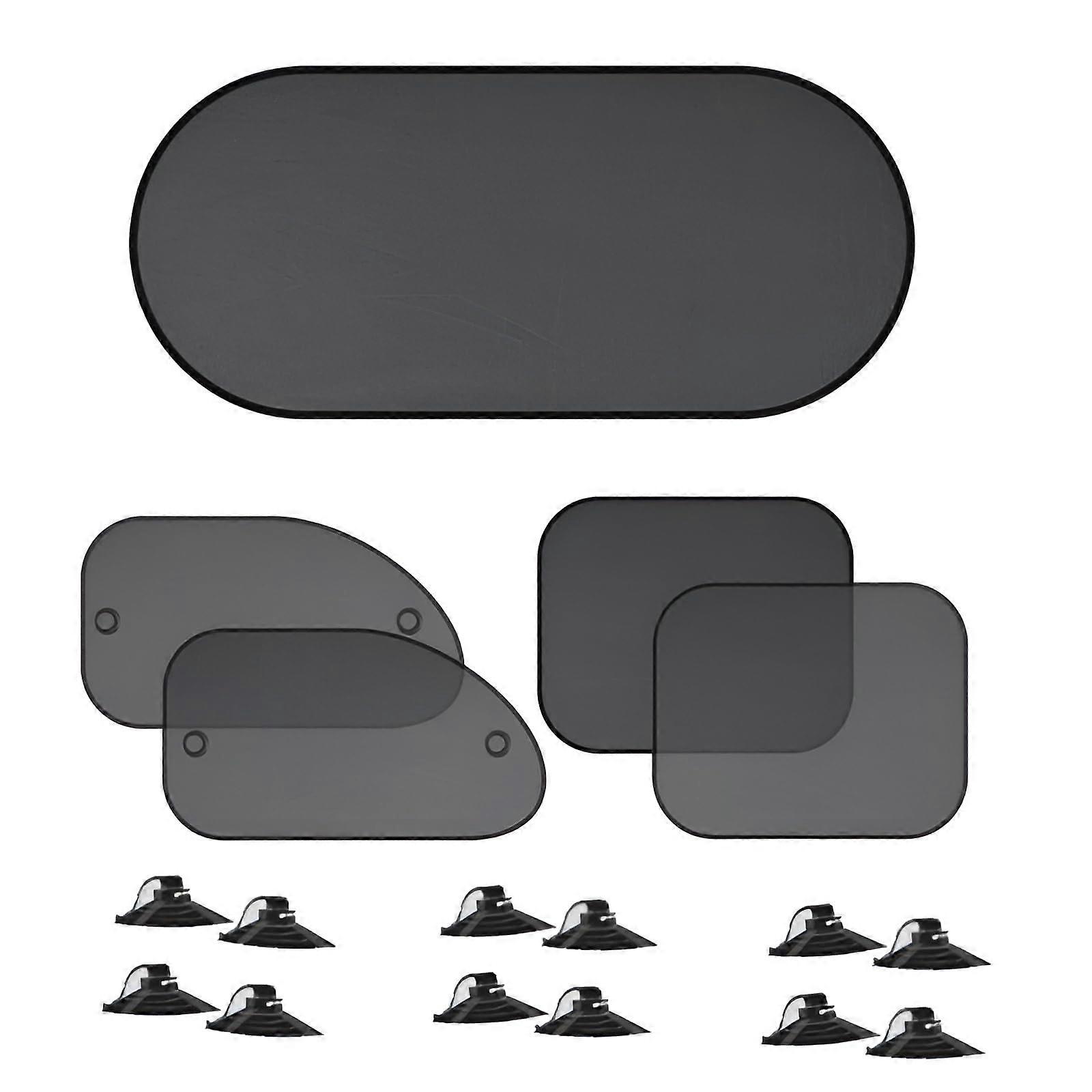 Sonnenschutzblende Passend Für Skoda Fabia Ii (2007–2014), Faltbare Heckscheiben-sonnenschutzabdeckung, Standard Schwarz