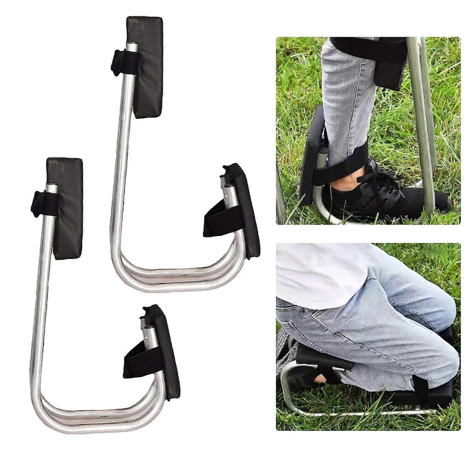 Gartenknieschoner, Verstellbarer Gartenknieschoner (schwarz, 2 Stück)