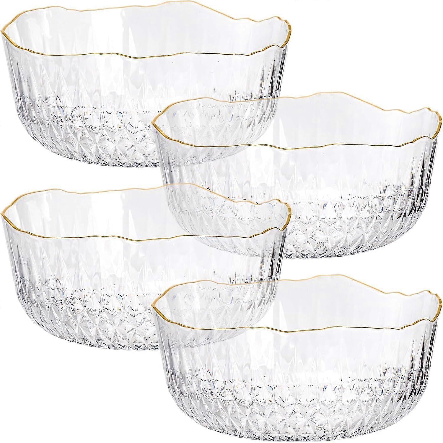 Set Mit 4 Durchsichtigen Plastikschüsseln, Geeignet Für Partysalate, 70 Unzen