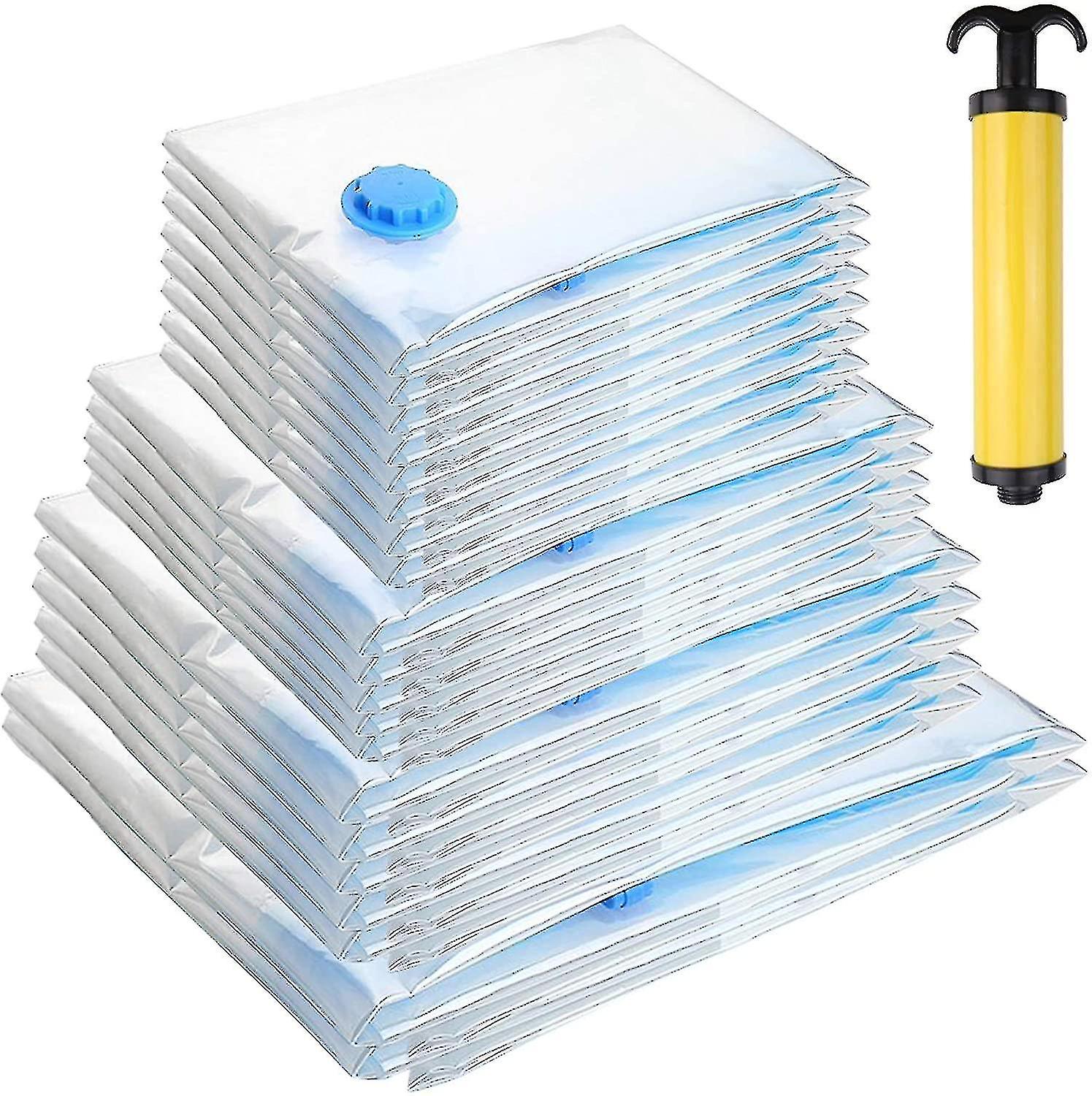 Staubsaugerbeutel Für Textilien Mit Pumpverschluss, 20er-packung, 4 Verschiedene Größen, Staubsauger