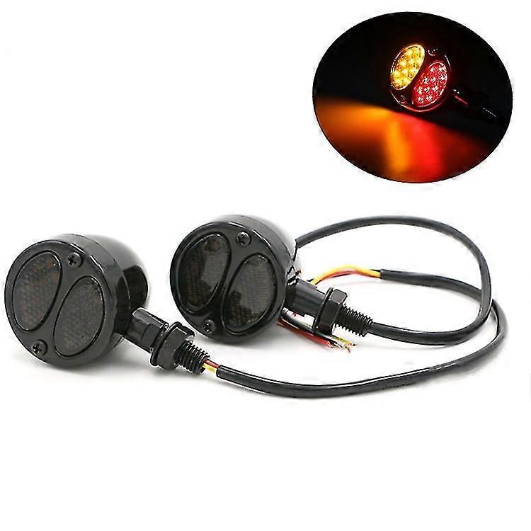 3-in-1 Led-motorradblinker, Bremslichter Und Kontrollleuchten, Kompatibel Mit Harley Racer