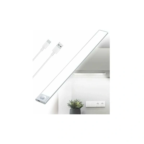 Wiederaufladbare Led-lichterkette Per Usb – 40 Cm, Dreifarbig, Dimmbar, 2500 Mah, Mit Bewegungsmelder. Geeignet Für Küchen, Ankleidezimmer Und Treppenhäuser.