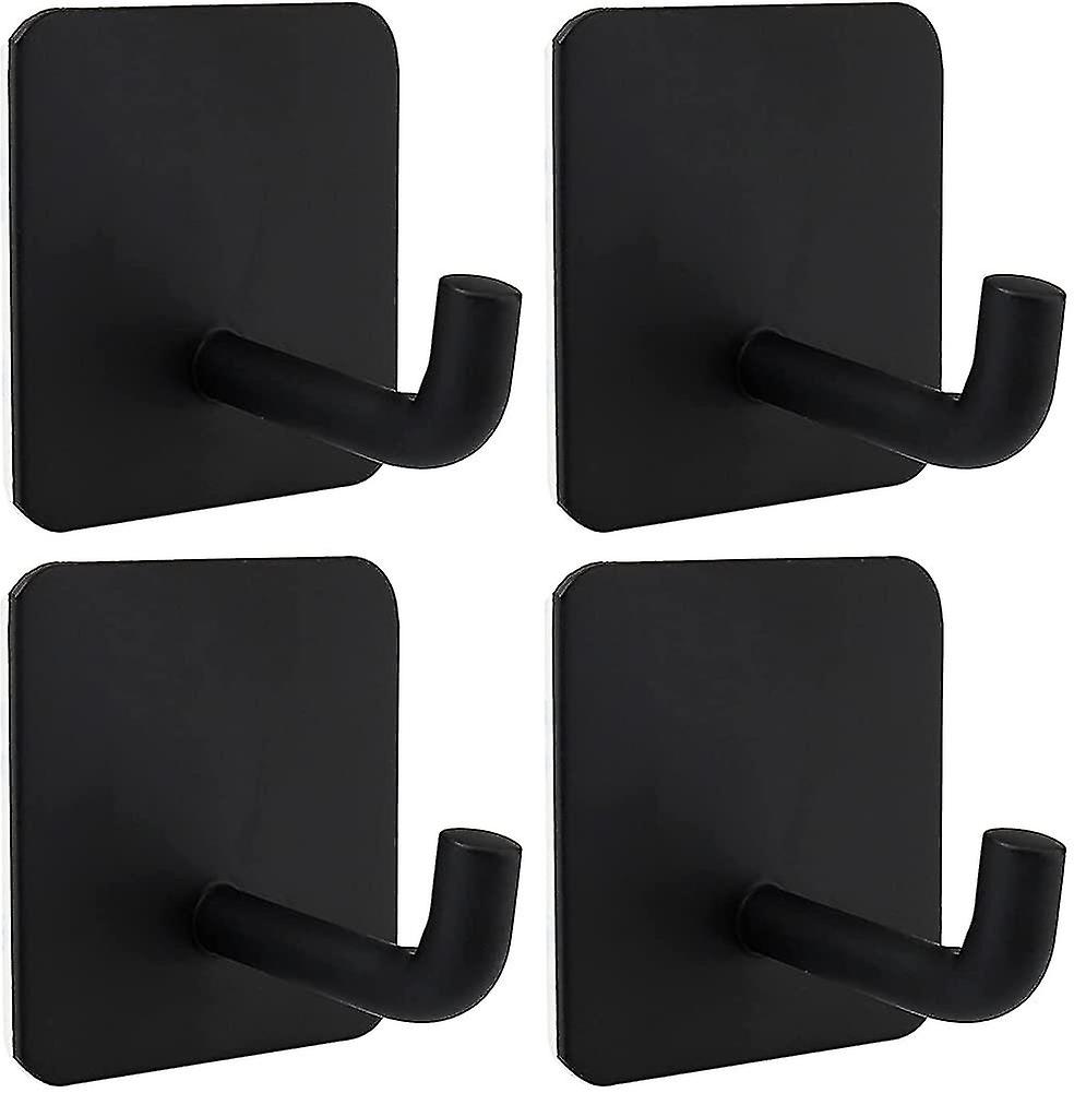 Selbstklebende Haken, Stabiler Handtuchhalter Aus Schwarzem Edelstahl