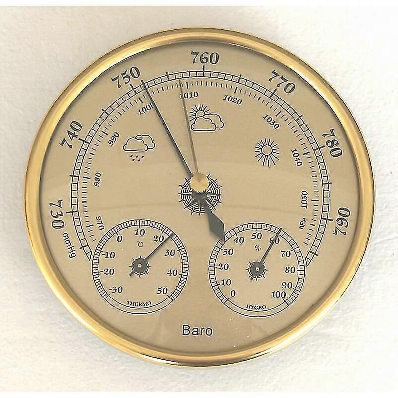 3-in-1-wetterstation Mit Barometer, Hygrometer Und Thermometer, Geeignet Für Den Innen- Und Außenbereich.