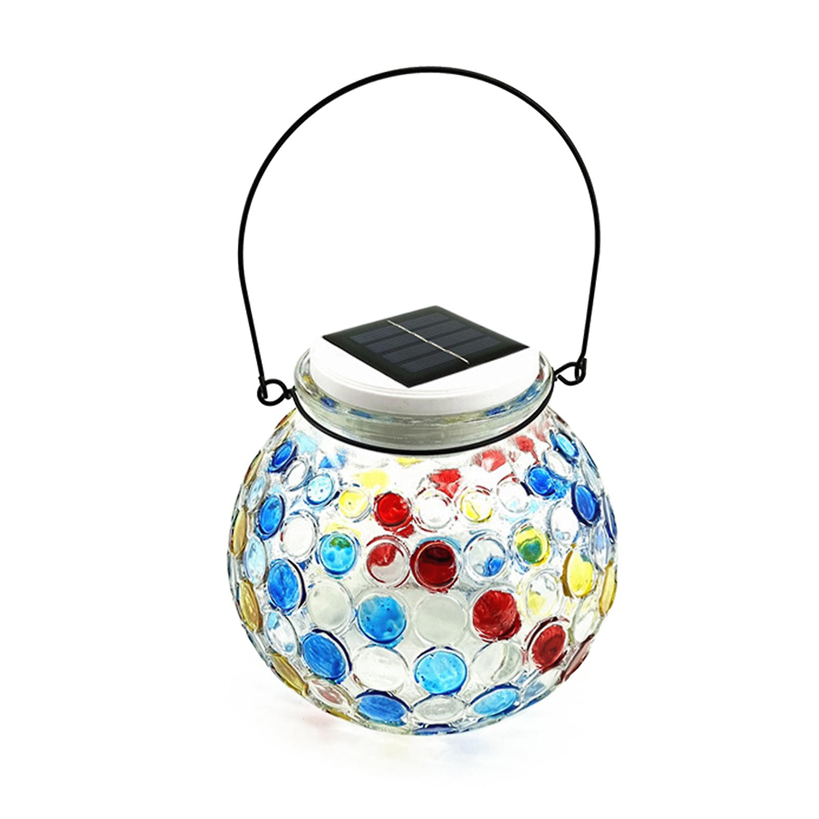 Farbwechselnde Solarlampe, Kompatibel Mit Peacock-glasmosaik, Led-gartenbeleuchtung Für Den Außenbereich