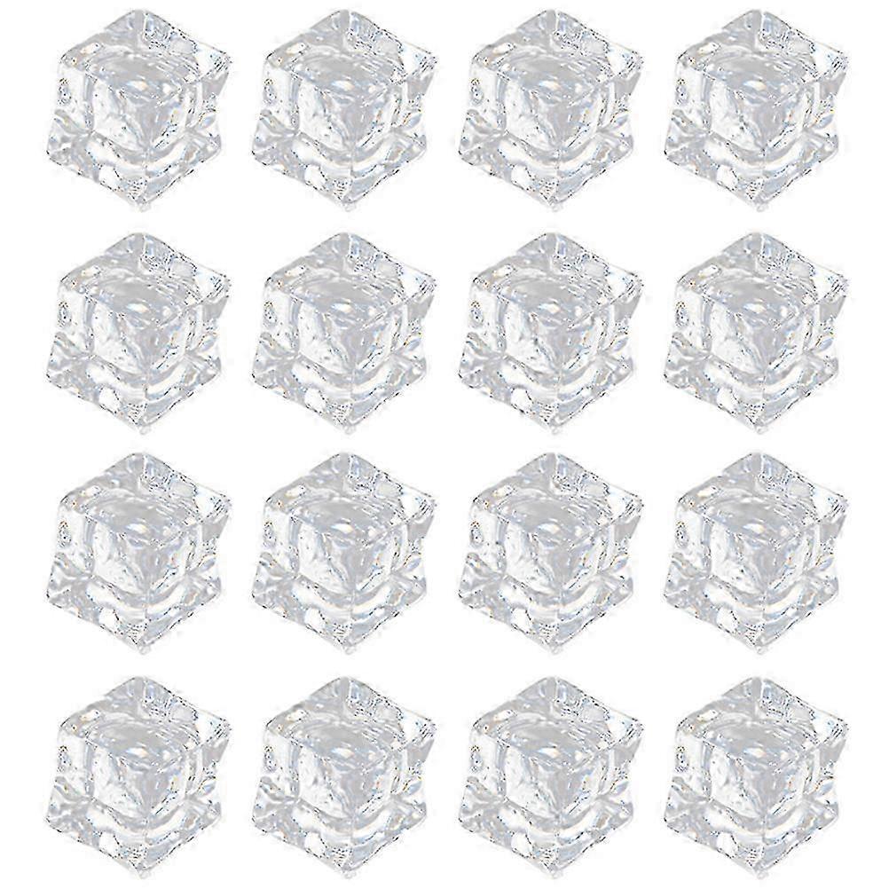 200 Künstliche Eiswürfel, Transparente Acryl-eiswürfel, Wiederverwendbar, Foto-requisiten Miao7