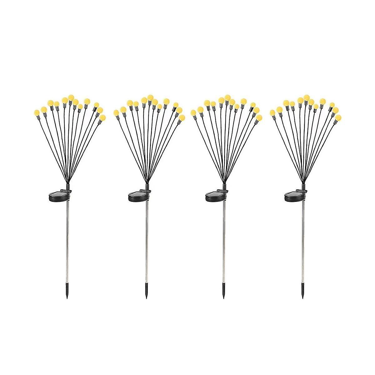 Set Aus 12 Solar-gartenleuchten Mit Oszillierendem Effekt, Die Im Wind Schwingen, Außenbeleuchtung, Warmweiß, Zur Terrassendekoration.