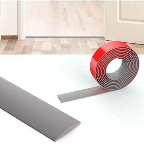Selbstklebende Übergangsleiste 2 M X 4 Cm – Strapazierfähiges Graues Pvc – Einfache, Schraubenlose Montage – Geeignet Für Übergänge Zwischen Holzböden