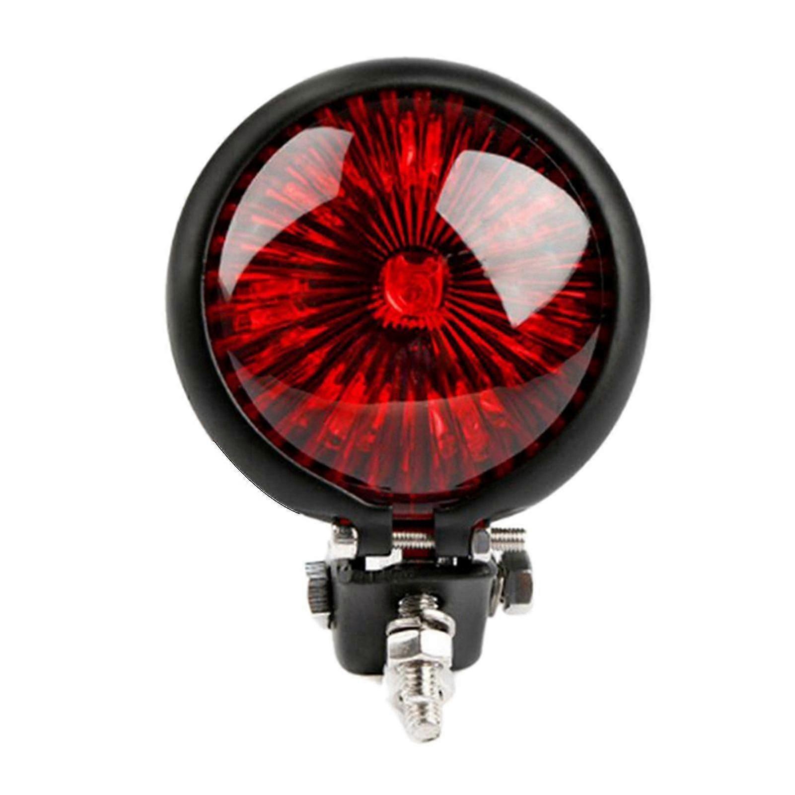 Hochleistungs-rücklicht, Kleines Rundes Retro-led-bremslicht Für Motorräder, Kompatibel Mit Rücklichtern.