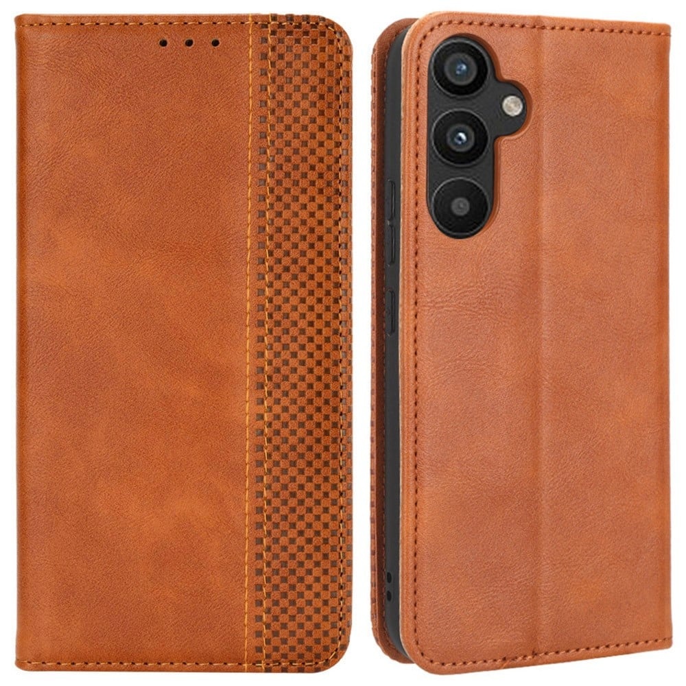Bofink Vintage-lederhülle In Braun Für Samsung Galaxy A34 5g