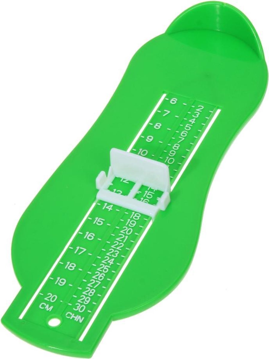 Schuhgrößenmesser Für Kinder, Verstellbares Schuhlineal, Grün, Hohe Qualität