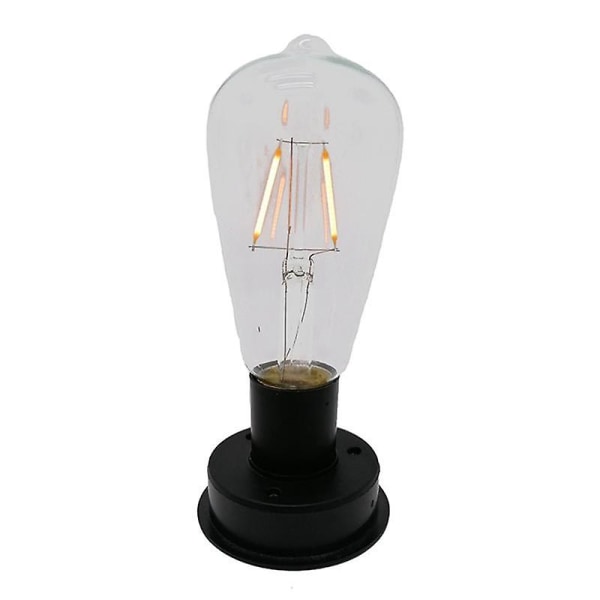 1 Solar-led-filamentlampe 2800k Mit Automatischem Sensor Für Zaun Und Garten Bei Nacht (8,5 Cm), Wie Abgebildet.