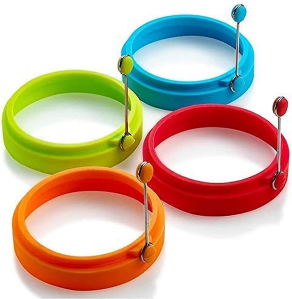 Eierringe Aus Silikon, Antihaftbeschichtete Eierringe, Eierformen Zum Kochen Von Eiern, Perfekte Formen Für Spiegeleier Oder Pfannkuchen