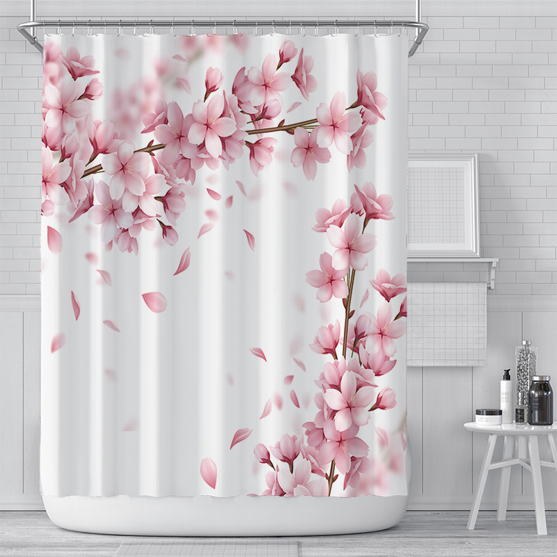 Duschvorhang (kirschblüten, 180 Cm × 180 Cm), Home P