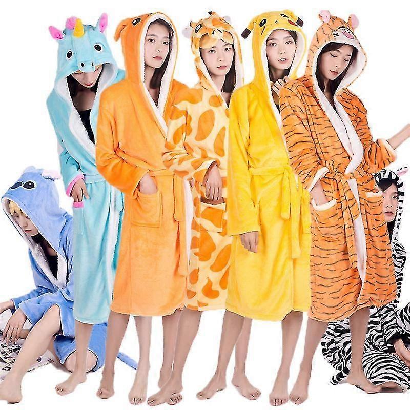 Bademantel Mit Tiermotiven, Einhorn-bademantel, Handtuch Mit Tiermotiven Pinkunicorn