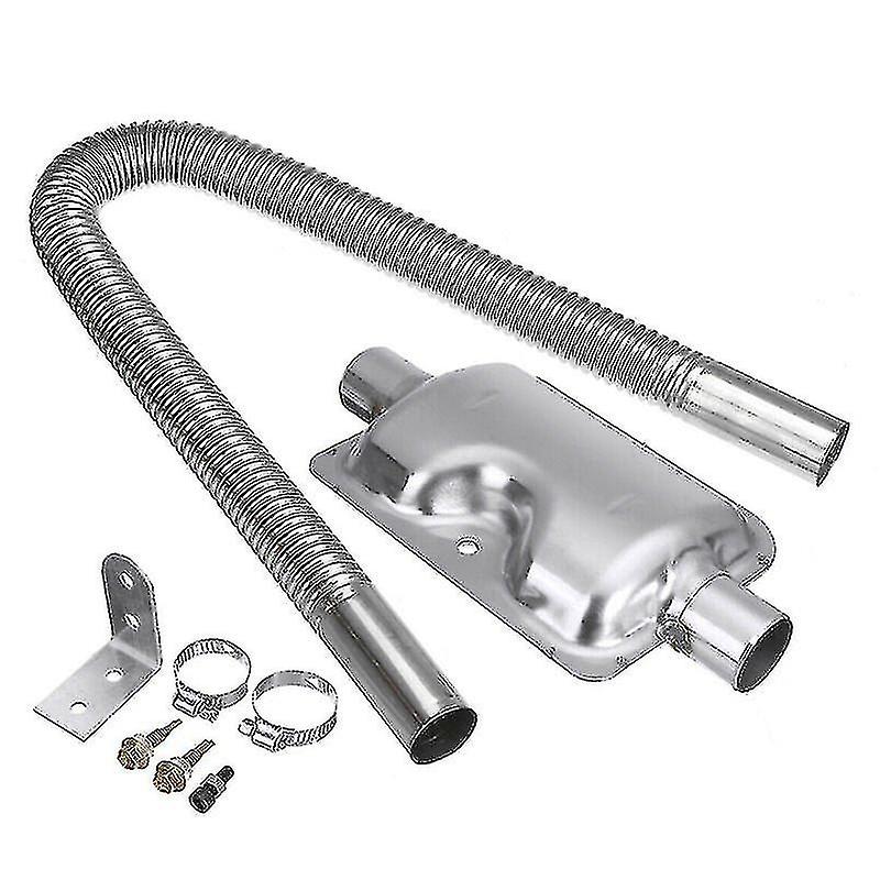 Schalldämpfer-set Für Dieselheizung, Klimaanlage Und Standgasanlage, 600 Mm Auspuffrohr Und 24 Mm Schalldämpfer.
