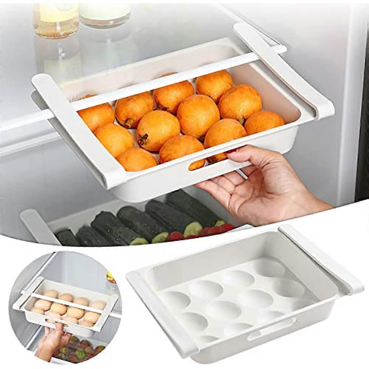 Wohsao Eierbox Für Den Kühlschrank Mit Clipverschluss, Kompatibel Mit Eierhaltern. Sorgt Für Ordnung Und Schützt Eier. Verstellbare Und Platzsparende Aufbewahrungsbox.