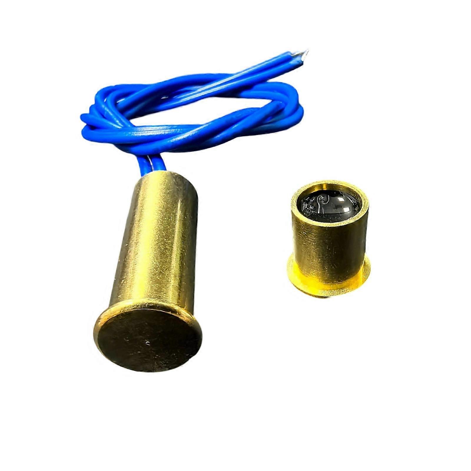 Magnetische Türschalter, Kompatibel Mit Büroalarmanlagen, Verdrahtete Einbauschalter Für Türen Und Fenster, Magnetische Messingschalter (nc/no).