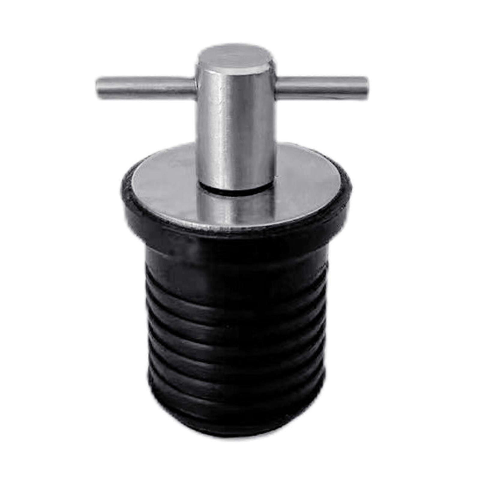 Bootsablaufstopfen, 1 Zoll Oder 1-1/4 Zoll, T-förmiger Gummigriff, Ablaufschraube, Kompatibel Mit 23 Mm Und 30 Mm Löchern.