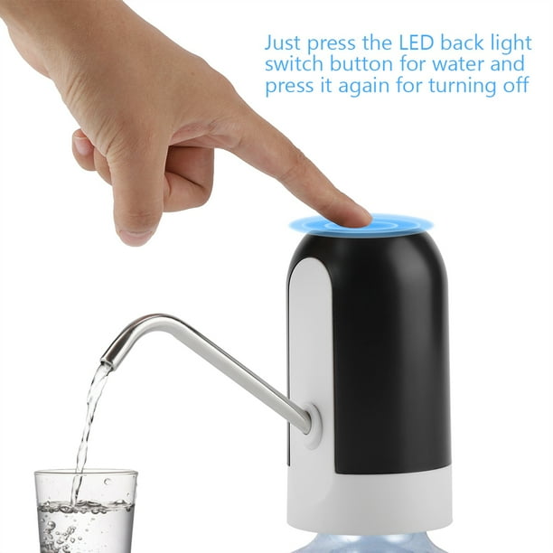 Trinkwasserpumpe, Flaschenwasserpumpe, Tragbarer Spender Mit Led-beleuchtung Und Usb-aufladung, Geeignet Für Den Einsatz Zu Hause Oder Im Büro.