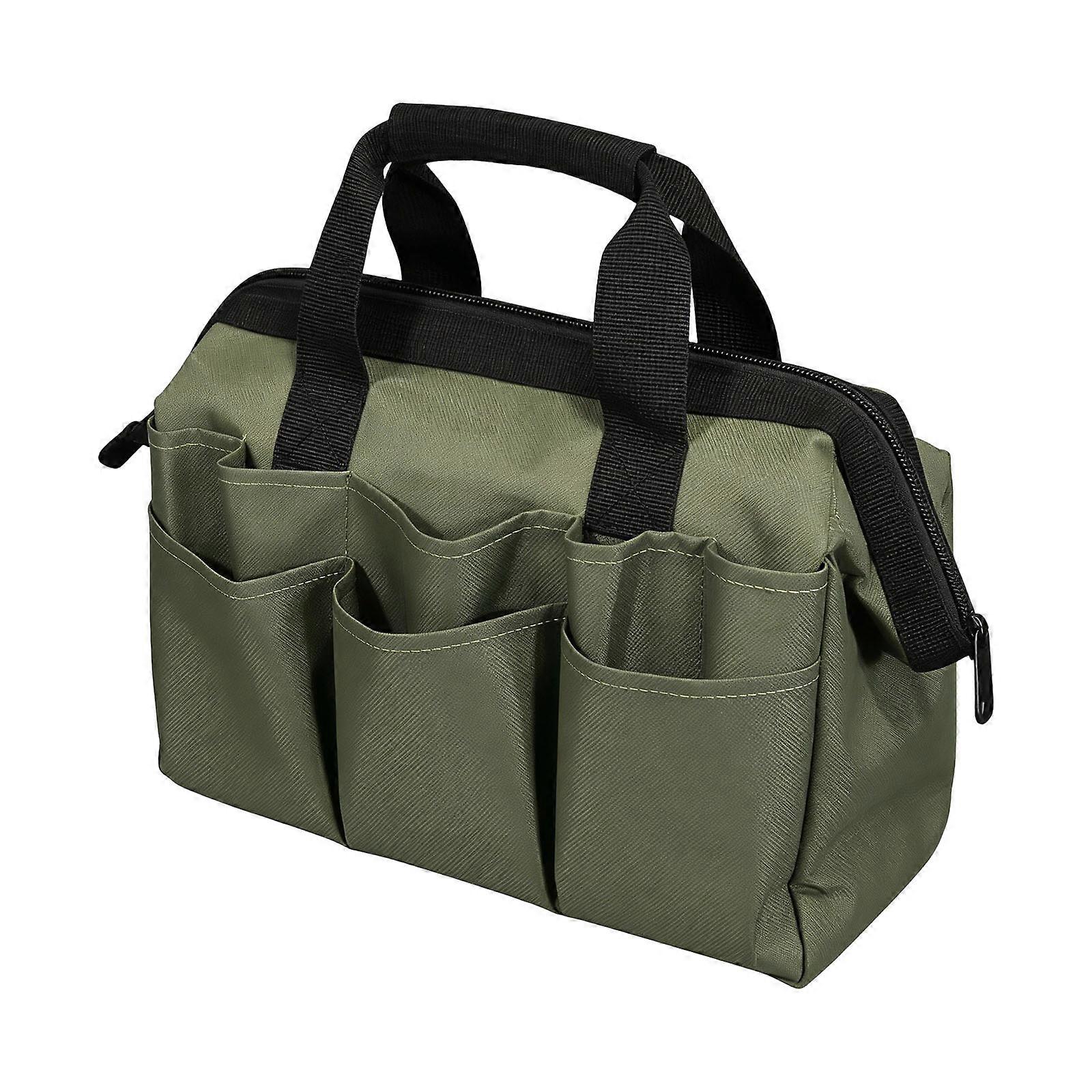 Gartengerätetasche Mit Mehreren Fächern, Geeignet Für Arbeitskleidung Und Oxford-schuhe, Aus Stoff, Mit Verstellbarem Schultergurt, Kompatibel Mit Handwerkern Und Mechanikern, Mehrfarbig