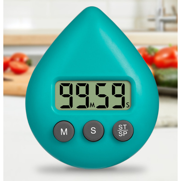 Wasserdichter Duschtimer, Digitaler Timer, Timer Für Bad Und Küche, Countdown-timer Mit Saugnapf, Grün
