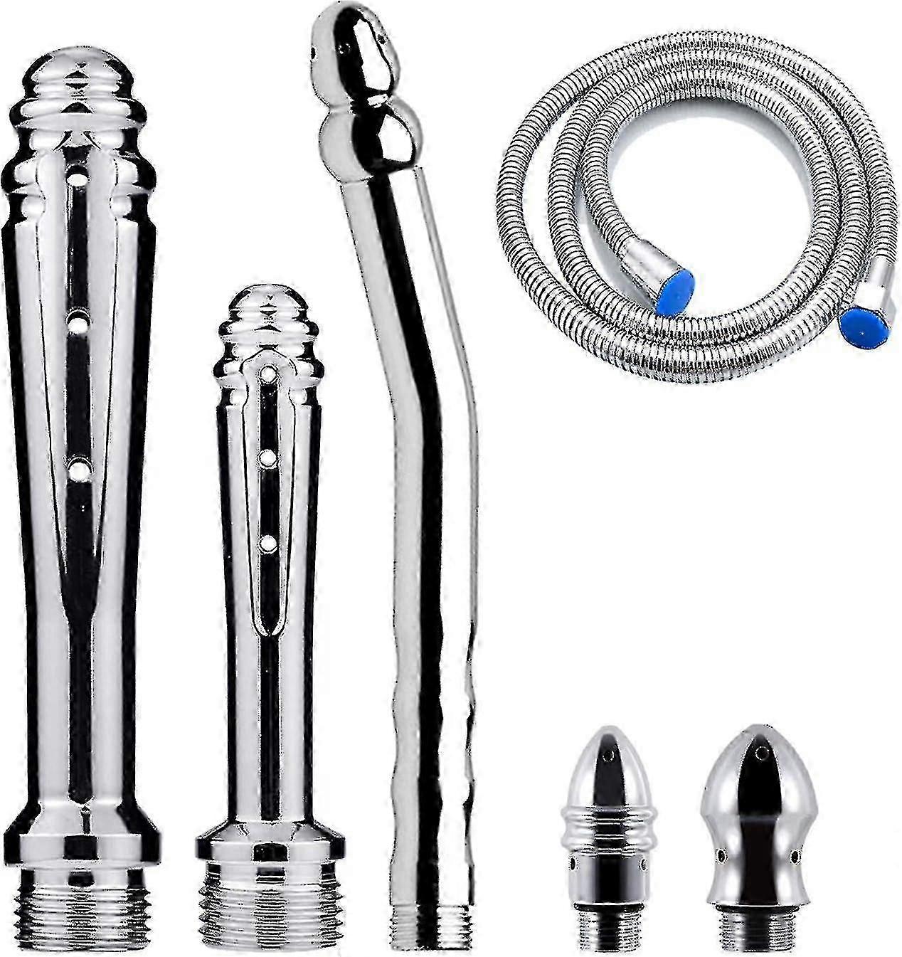 3-teiliges Dusch-einlauf-set Mit 3 Duschköpfen, Geeignet Für Männer + 150 Cm Duschschlauch (silber)