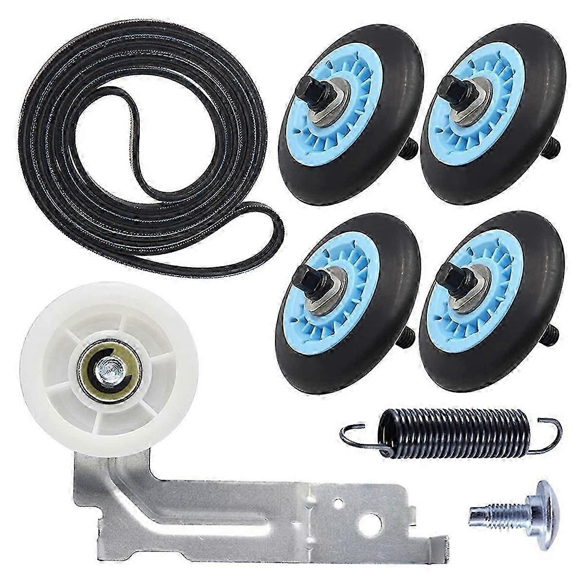 Reparaturset Für Wäschetrockner, Kompatibel Mit Samsung-wäschetrocknern. Enthält: Trockenwalze Dc97-16782a, Spannrolle Dc93-00634a Und Trockenriemen 6602-001655.