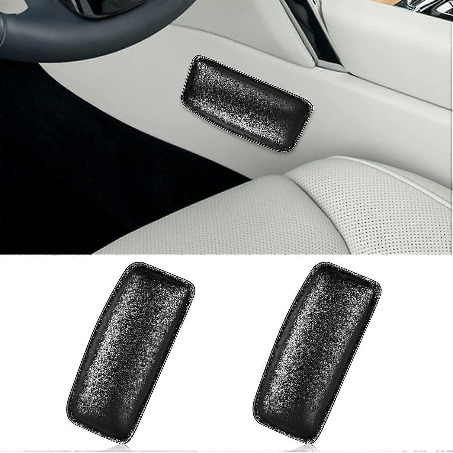 Set Mit 2 Fahrzeugkompatiblen Knieschonern, Weiche Polsterung Für Knie, Beine Und Ellbogen, Flexible Oberschenkelstütze, Autozubehör (schwarz)