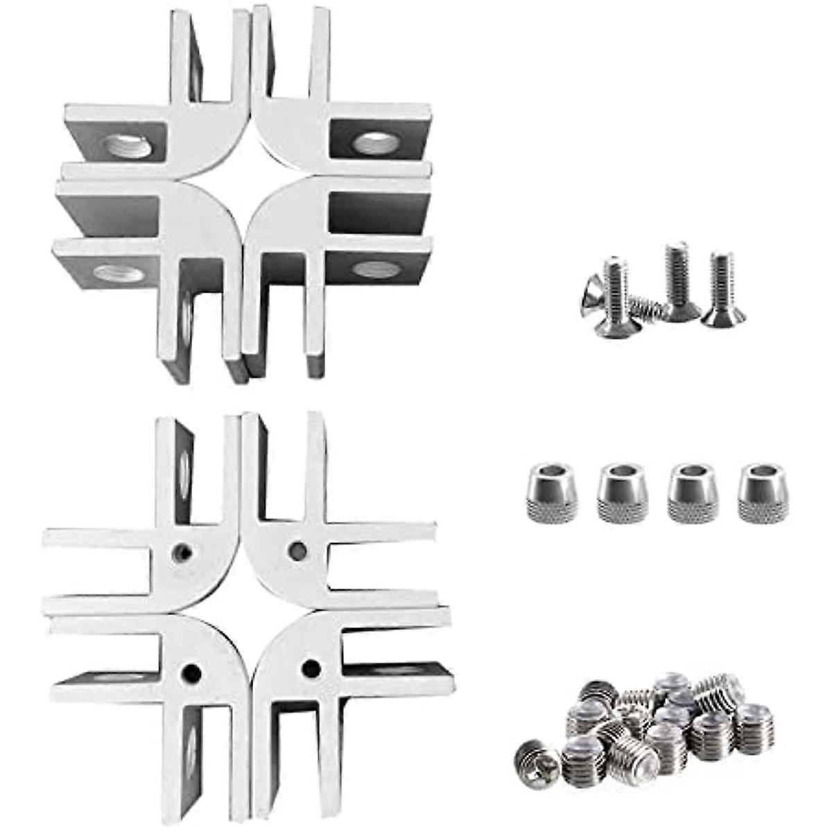 Ornithologist Schornstein-windschutzteile, Schornstein-windschutzklemme, Schornstein-windschutz-eckhalterung, Aluminium-eckhalterung, Einfach Zu Bedienen, Kompatibel Mit Om