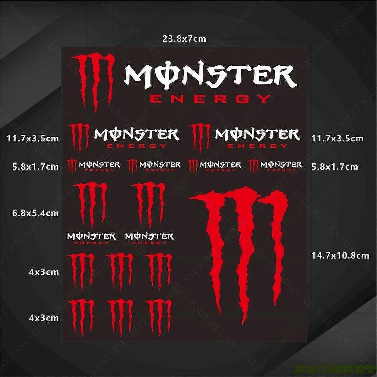 Kompatibel Mit Monster Energy Motorradaufklebern