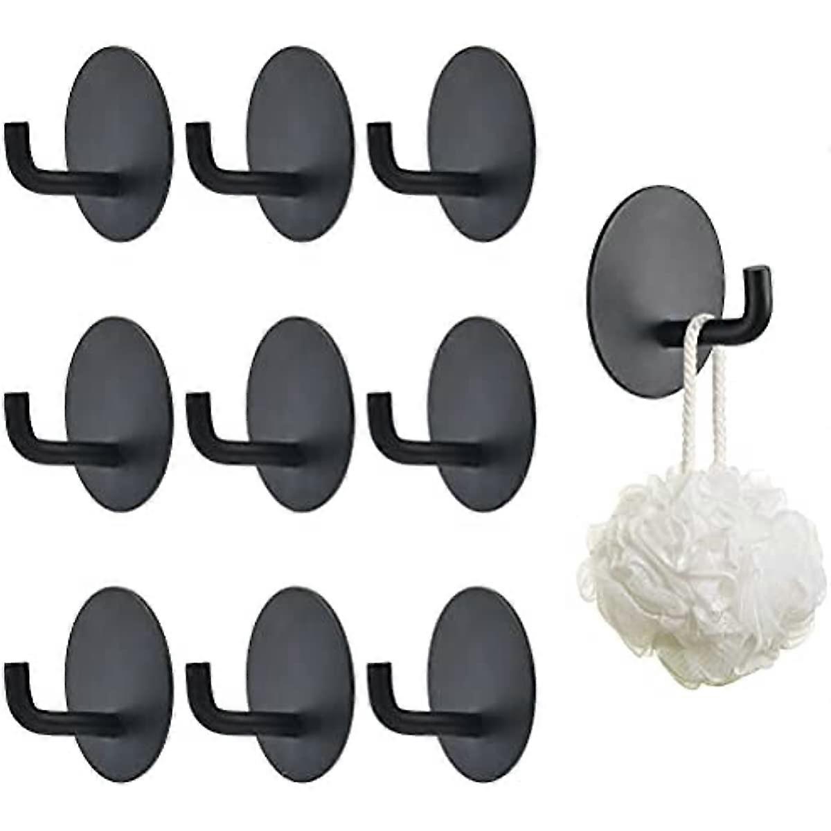Set Mit 10 Selbstklebenden Wandhaken, Geeignet Für Küchen, Handtuchhaken Aus Edelstahl 304 – Extrem Widerstandsfähige Selbstklebende Haken