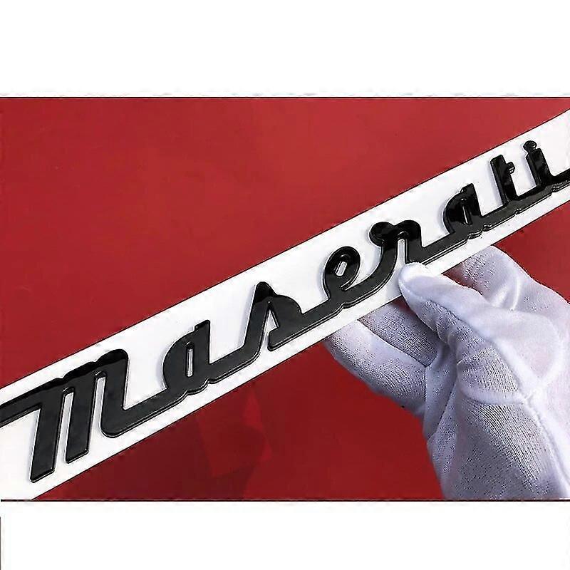 Kompatibel Mit Maserati-kennzeichen, Logos Und Kofferraumemblemen, Handgeschriebenen, Verchromten, Originalen Ghibli-aufklebern.