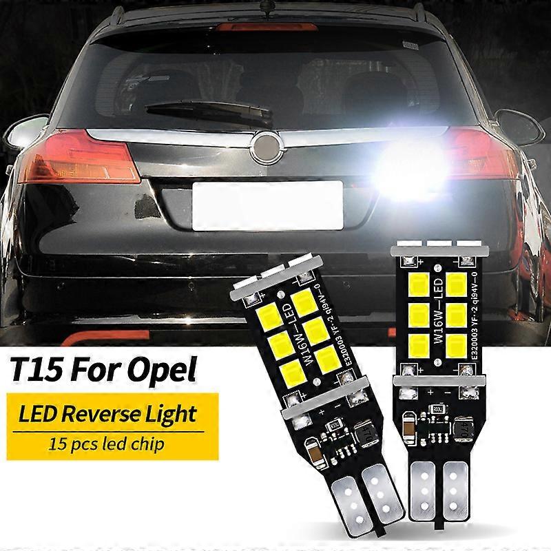 Led-rückleuchten Canbus W16w T15, Für Opel Insignia Ab Meriva Agila Ampera Antara Astra Jk Cascada Corsa F Mokka Grandland 6000k