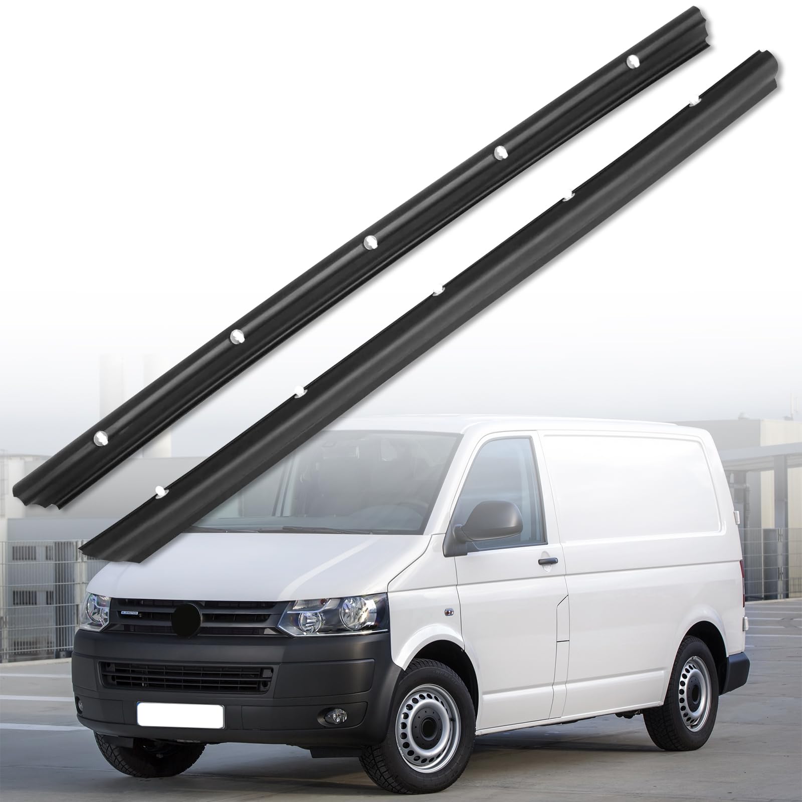 Türdichtung Aus Gummi, Vordere Linke Und Rechte Türdichtung, Kompatibel Mit Vw Transporter T5 T6 7h0837565a 7h0837566a