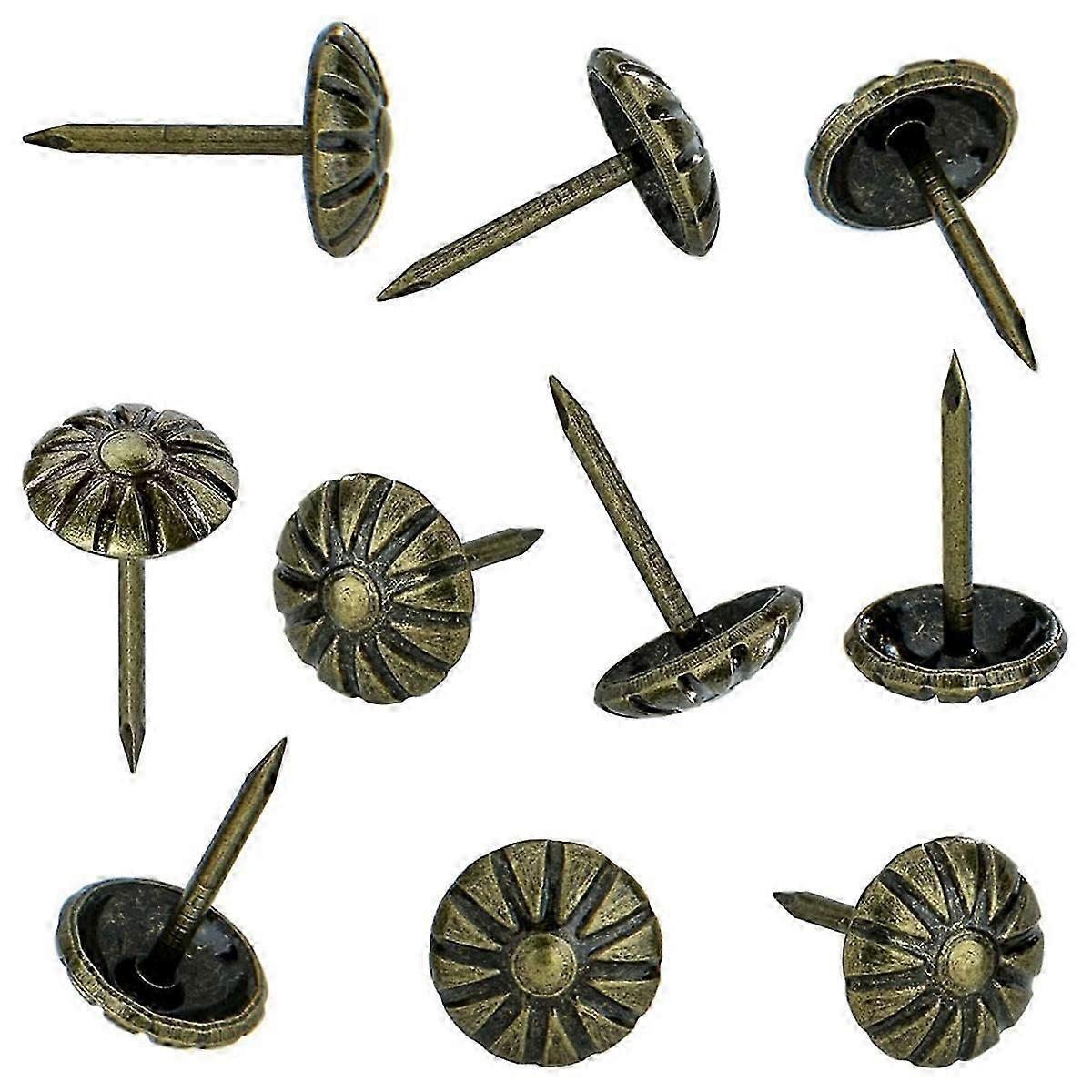 Möbelnägel, Geeignet Für Die Inneneinrichtung, Gänseblümchen-dekornägel, Antike Messing-möbelnägel, 300 Stück