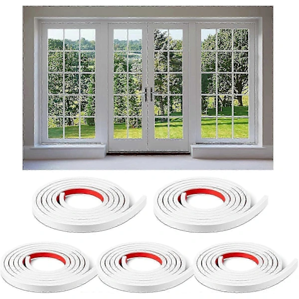 5 Rollen Mit Insgesamt 10 Metern Selbstklebender Und Anpassbarer Fenstergitter – Geschenkidee