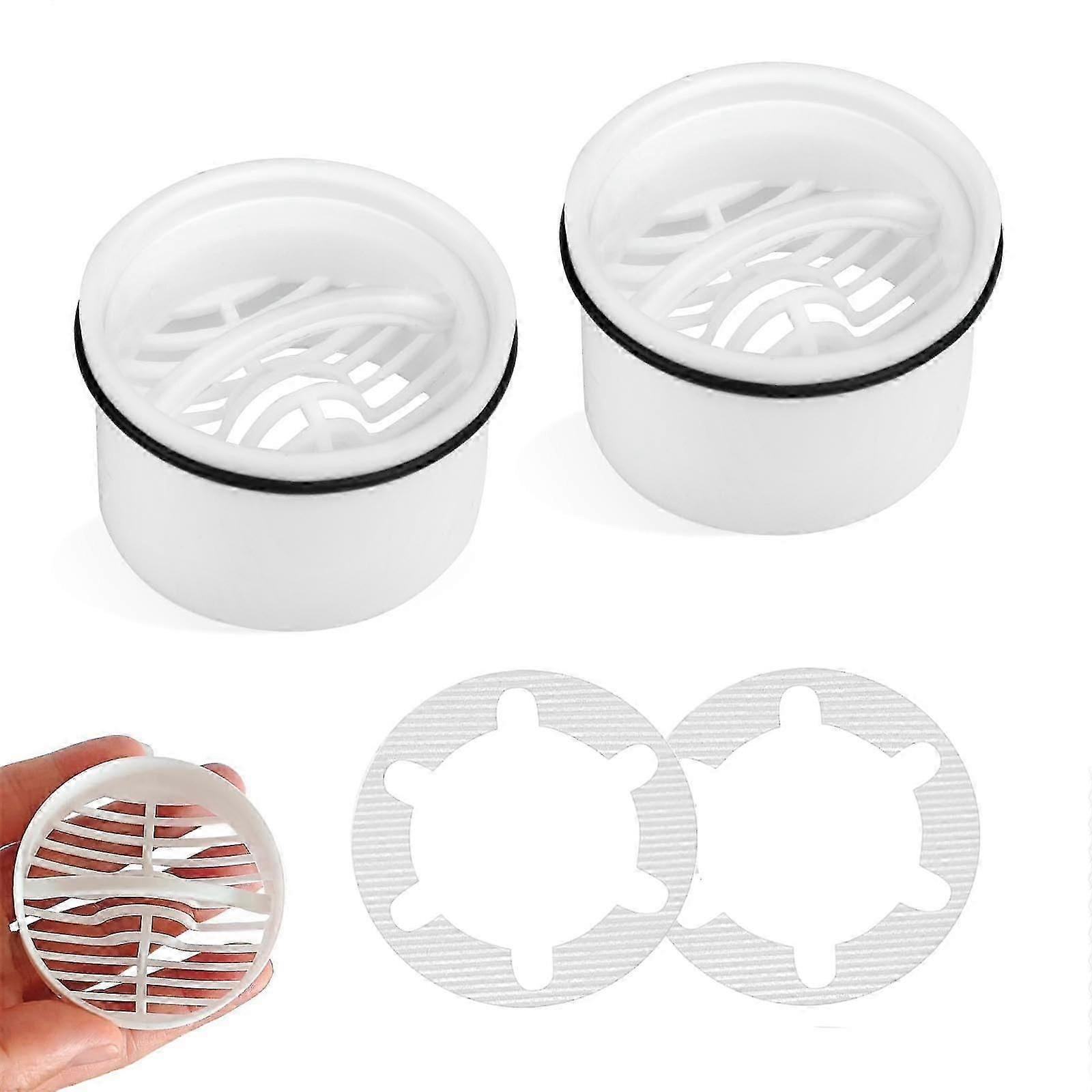 Duschhaarfilter, 2er-pack, Kompatibel Mit Abflussarmaturen 6960-6963, Ersatzteil Kompatibel Mit Unterwasserschläuchen.