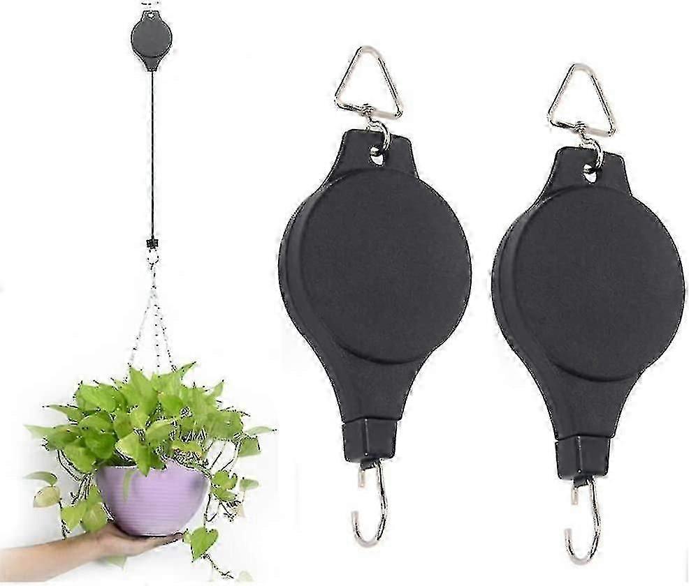 Einziehbarer Pflanzenwickler, Verstellbare Aufhängevorrichtung Für Hängeblumenampeln, Kompatibel Mit Gartenampeln, Töpfen Und Vogelfutterhäusern Unterschiedlicher Höhe.