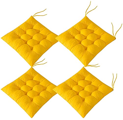 Weiche Stuhlkissen, Stuhlkissen Mit Gurten, Stuhlkissen Geeignet Für Esszimmer, Terrasse, Küche (40x40cm)